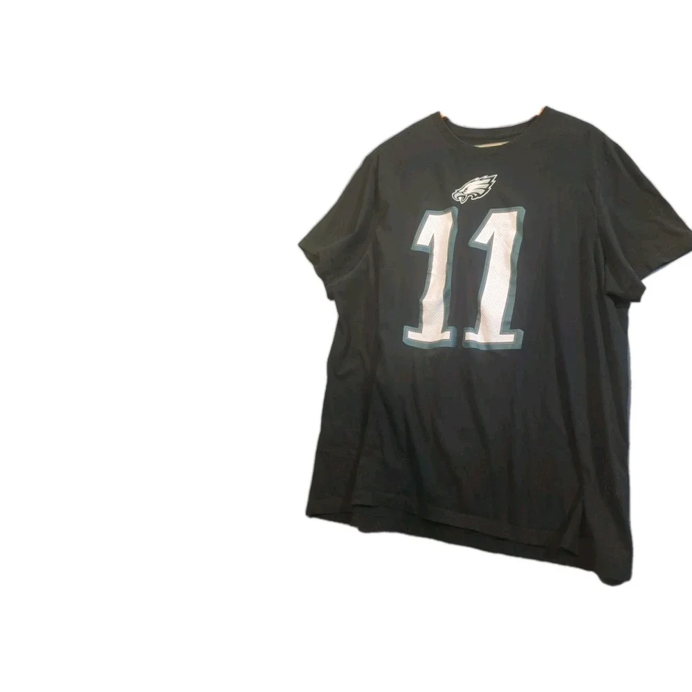 Pre-owned The Nike Tee Philadelphia Eagles #11 Tee Black Size 2XL (Brown-back)